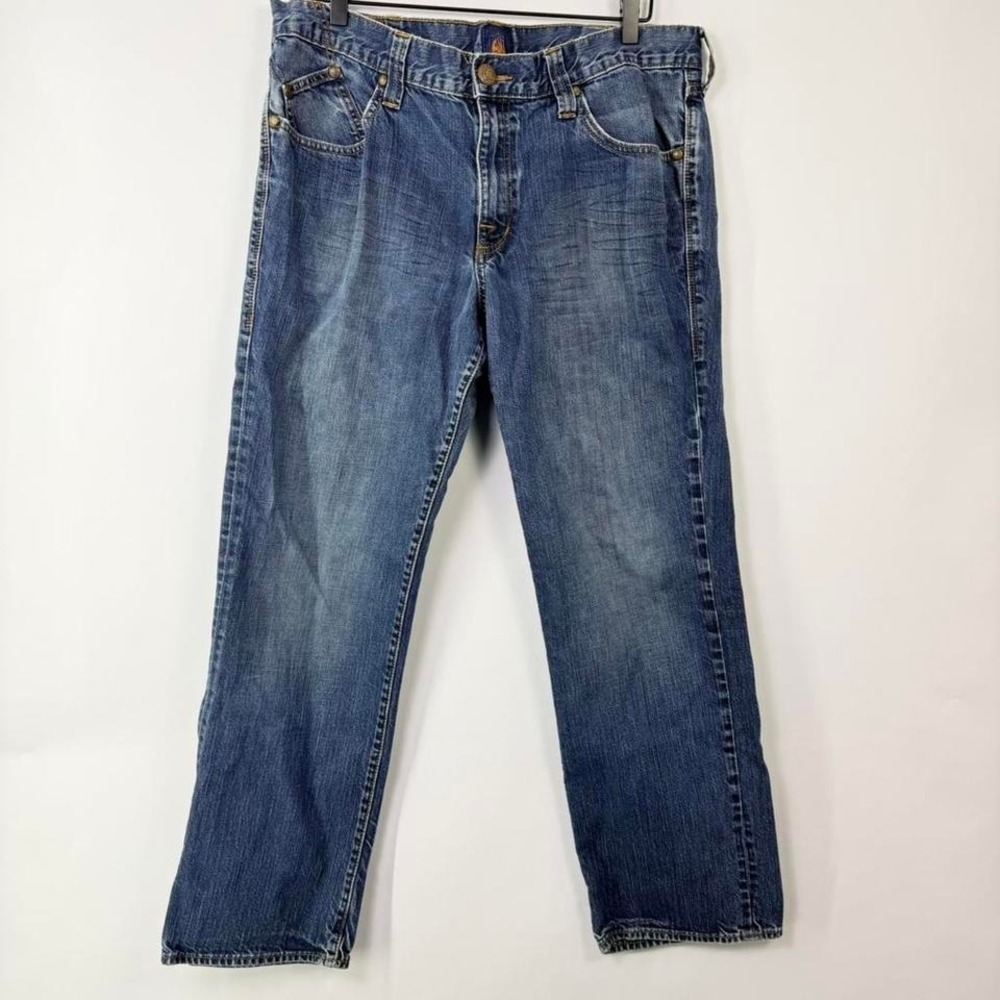 Rock & Republic Straight Leg Jeans Medium Wash Denim Y2K Classic‎ Blue